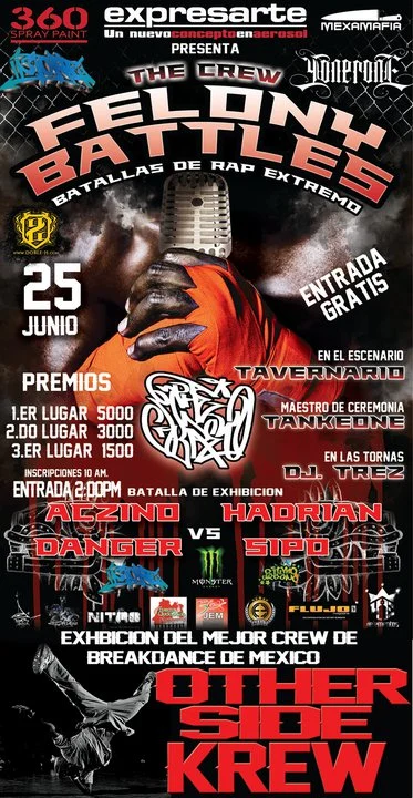 The Krew presenta | Felony Battles 25 junio 2011