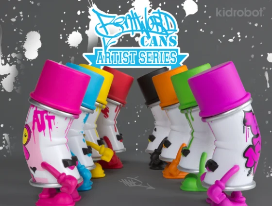Graffiti: Mini serie Bent World Cans de MAD | Kidrobot