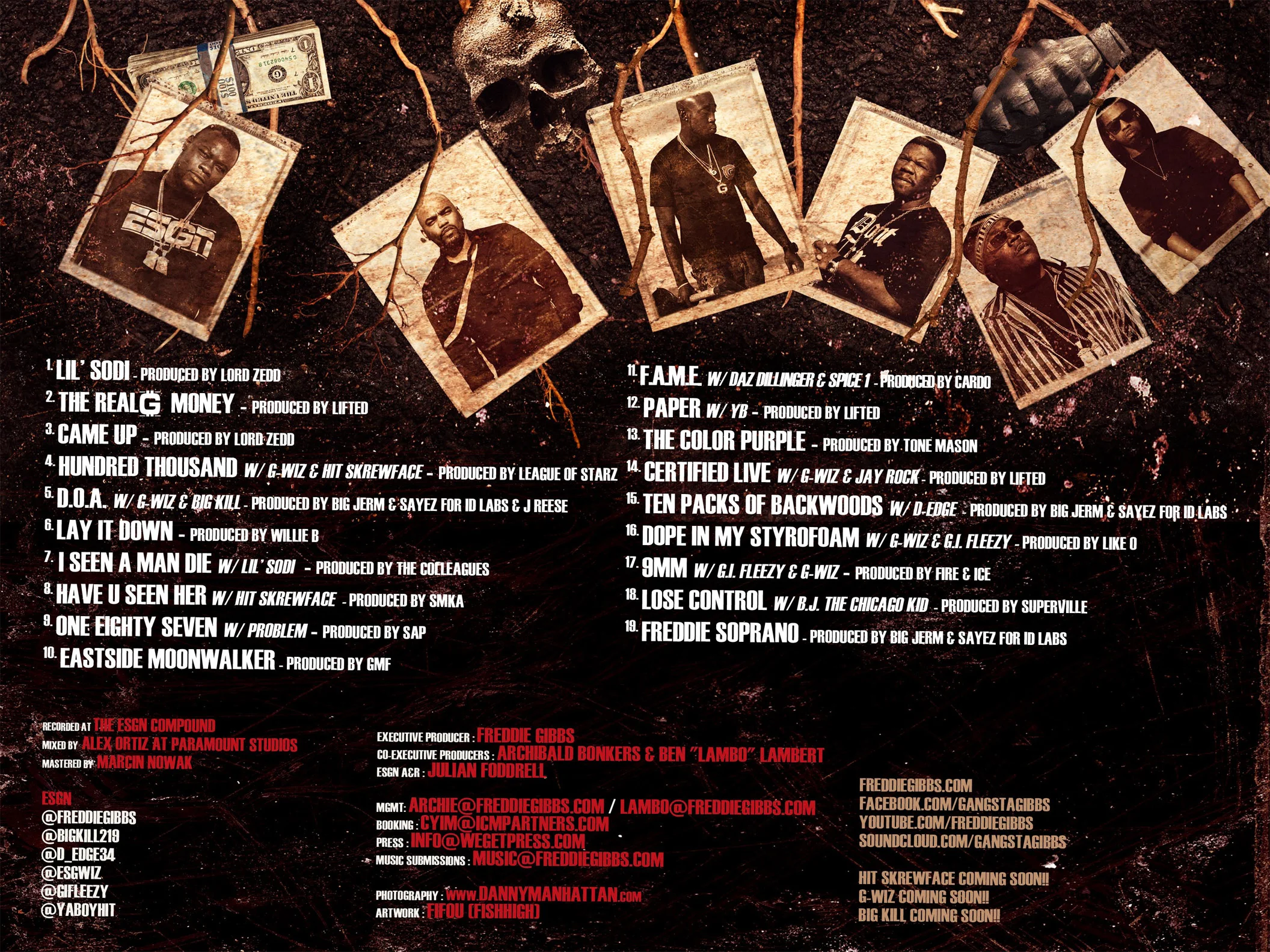 Descarga: Freddie Gibbs | ESGN (Evil Seeds Grow Naturally) -Tracklist
